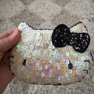 rare Sequined Hello Kitty coin purse
